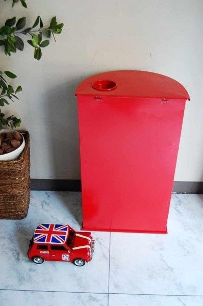 アメリカンレトロ　ドラム缶　半円　ゴミ箱　ダストボックス アメリカン レトロ ゴミ箱 おしゃれ アメリカンレトロ ドラム缶